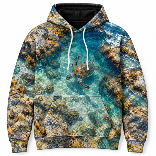 Rockpool Overlook Sea Turtle Hoodie — Elevated Coast Print