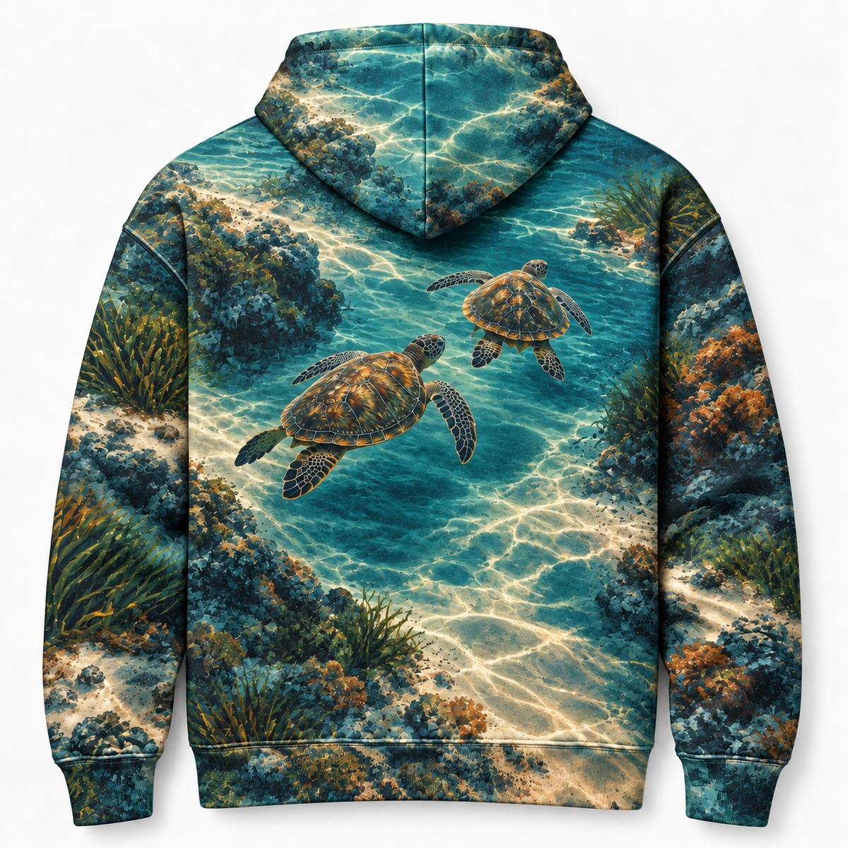 Homeward Company Sea Turtle Hoodie — Shared Channel Print