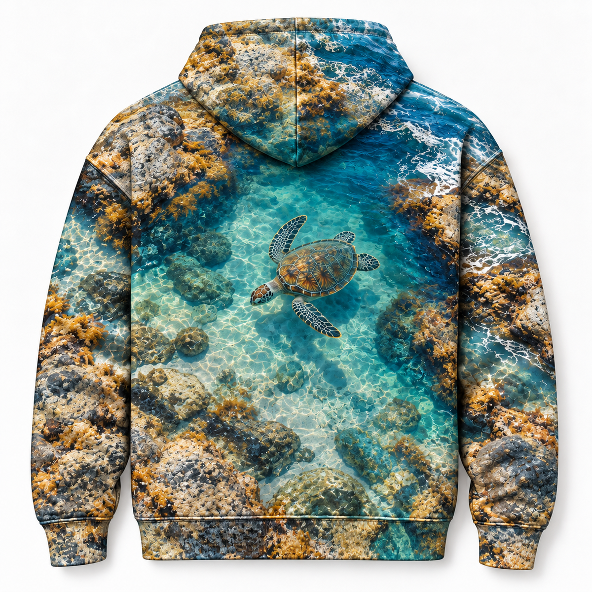 Rockpool Overlook Sea Turtle Hoodie — Elevated Coast Print