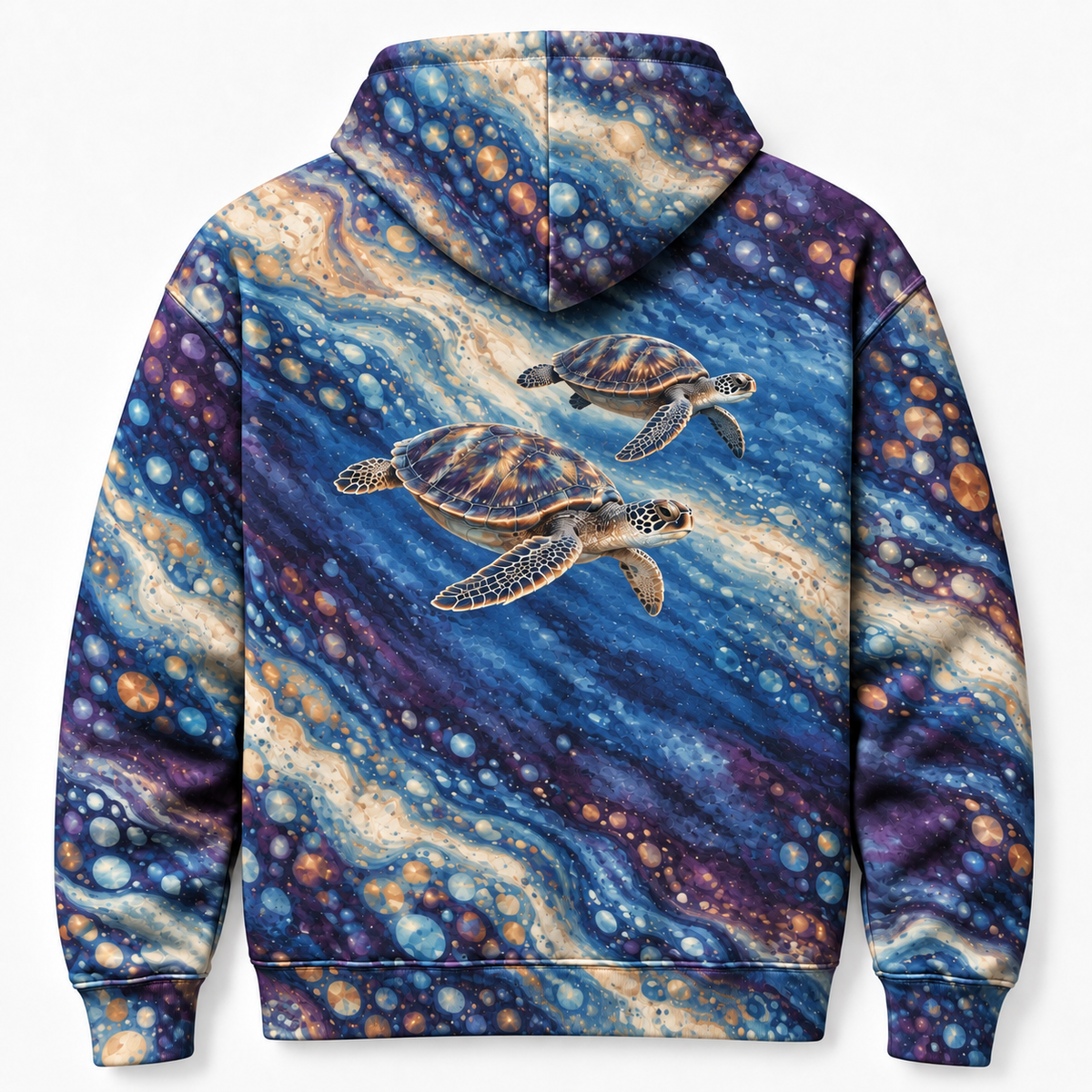 Companion Current Sea Turtle Hoodie — Parallel Swimmers Print