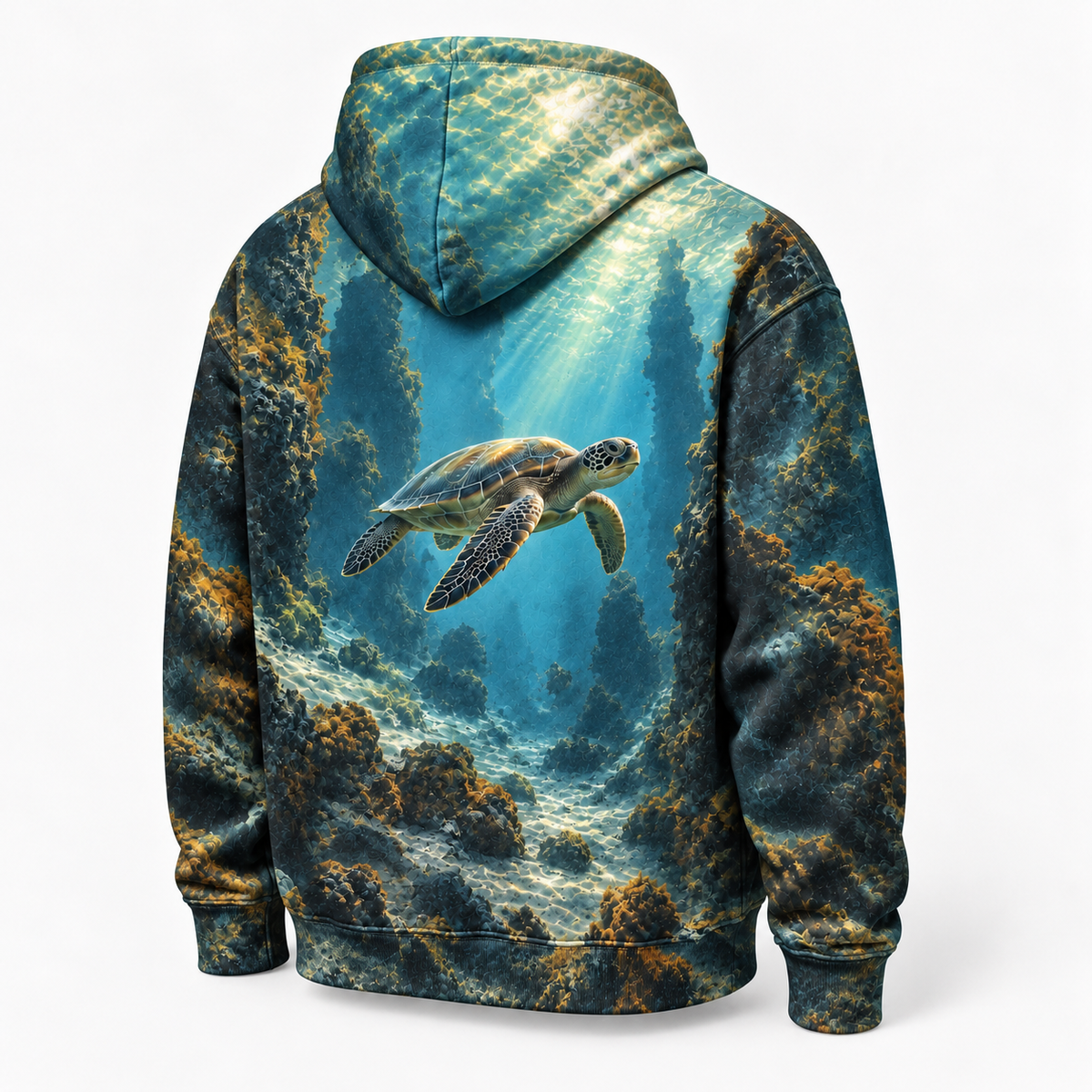 Pillar Channel Sea Turtle Hoodie — Basalt Corridor Print