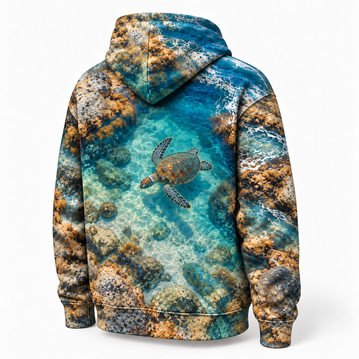 Rockpool Overlook Sea Turtle Hoodie — Elevated Coast Print