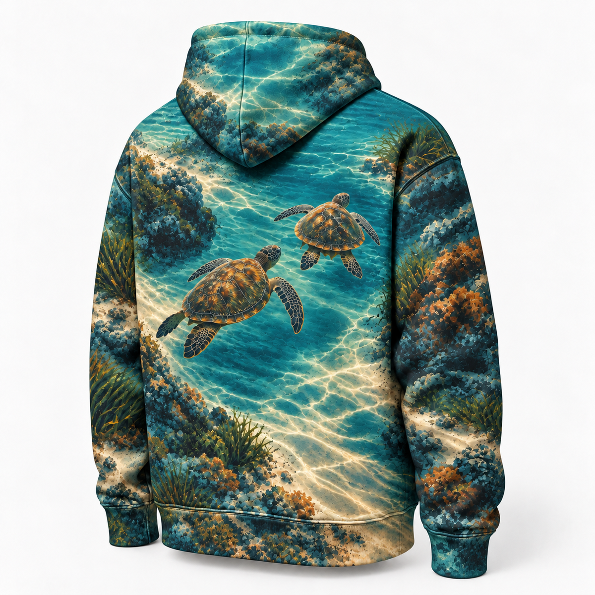 Homeward Company Sea Turtle Hoodie — Shared Channel Print