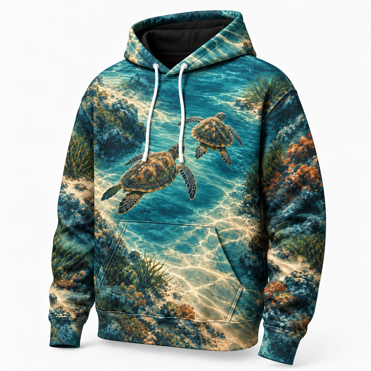 Homeward Company Sea Turtle Hoodie — Shared Channel Print