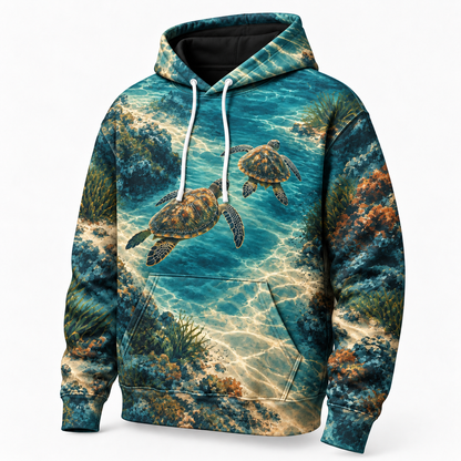 Homeward Company Sea Turtle Hoodie — Shared Channel Print