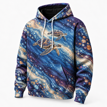 Companion Current Sea Turtle Hoodie — Parallel Swimmers Print