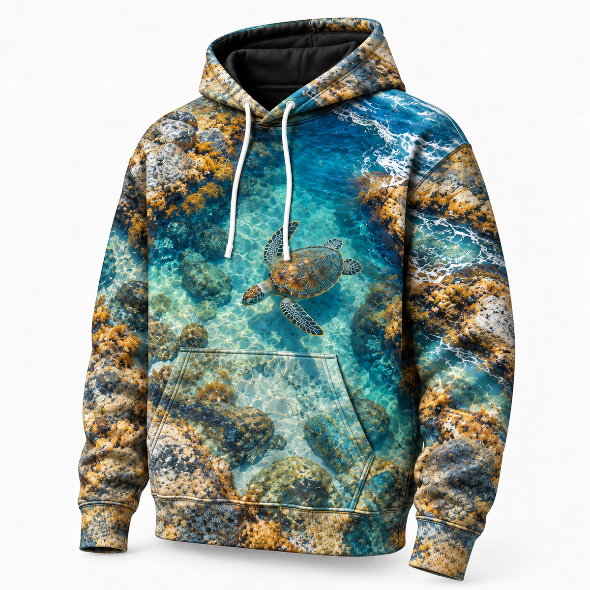 Rockpool Overlook Sea Turtle Hoodie — Elevated Coast Print