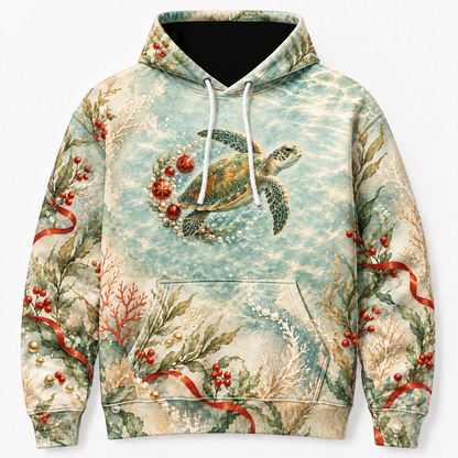 Pearl Ornament Current Sea Turtle Hoodie