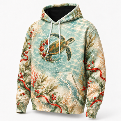 Pearl Ornament Current Sea Turtle Hoodie