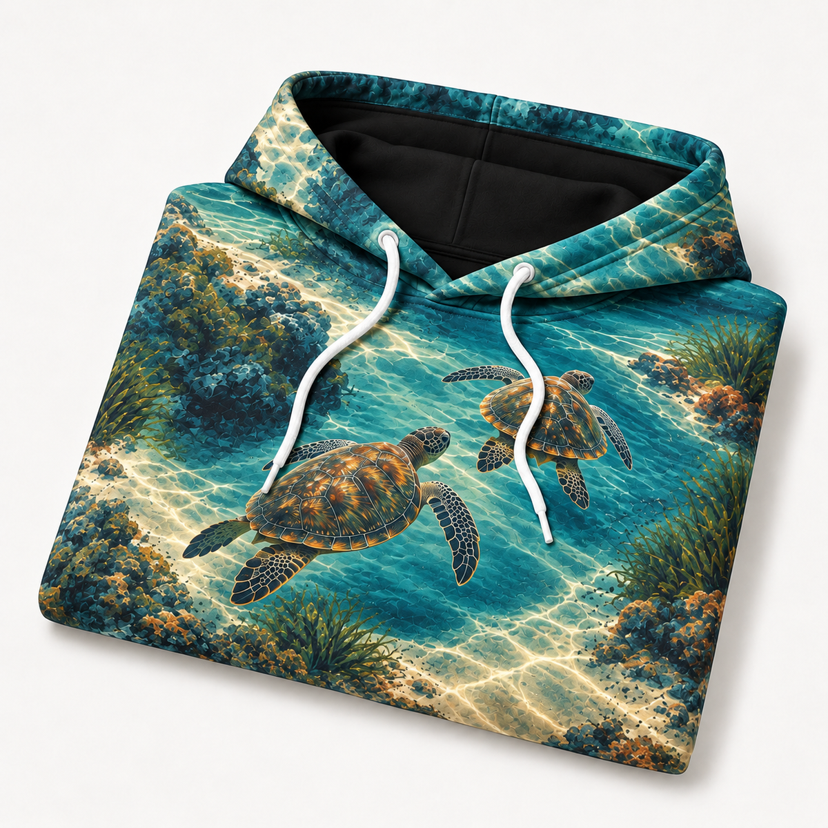Homeward Company Sea Turtle Hoodie — Shared Channel Print