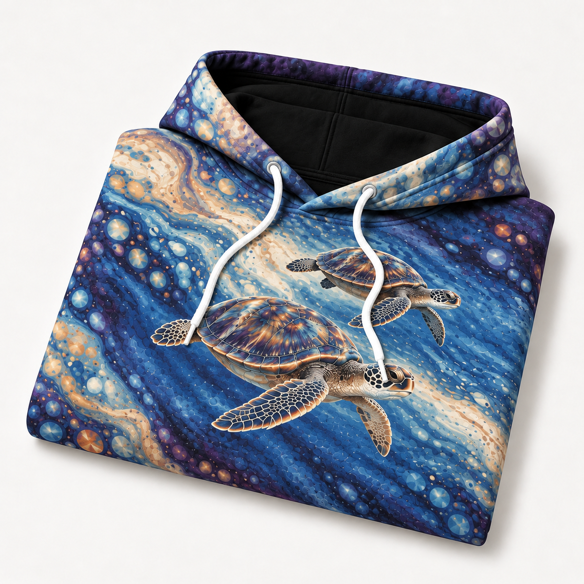 Companion Current Sea Turtle Hoodie — Parallel Swimmers Print