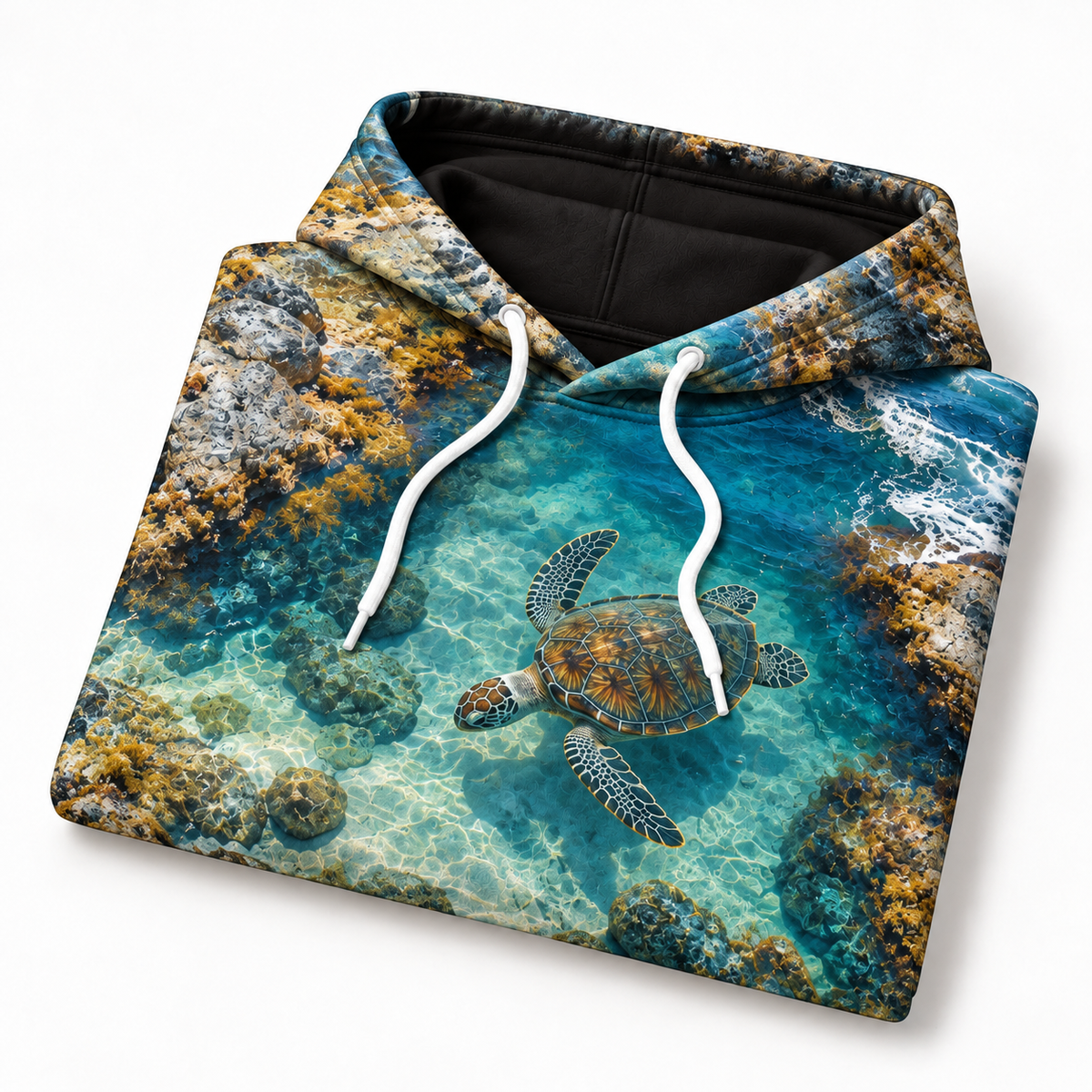 Rockpool Overlook Sea Turtle Hoodie — Elevated Coast Print