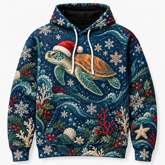 Nordic Honu Night Sea Turtle Hoodie