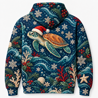 Nordic Honu Night Sea Turtle Hoodie