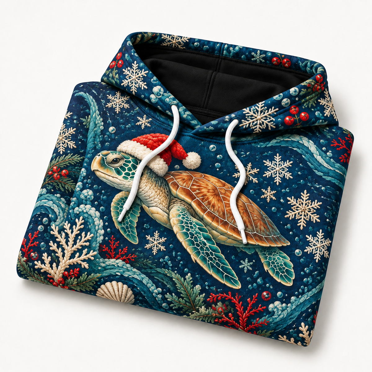 Nordic Honu Night Sea Turtle Hoodie