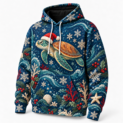 Nordic Honu Night Sea Turtle Hoodie