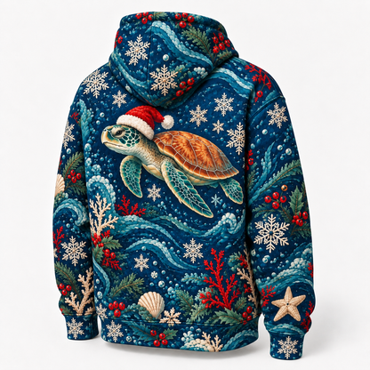 Nordic Honu Night Sea Turtle Hoodie
