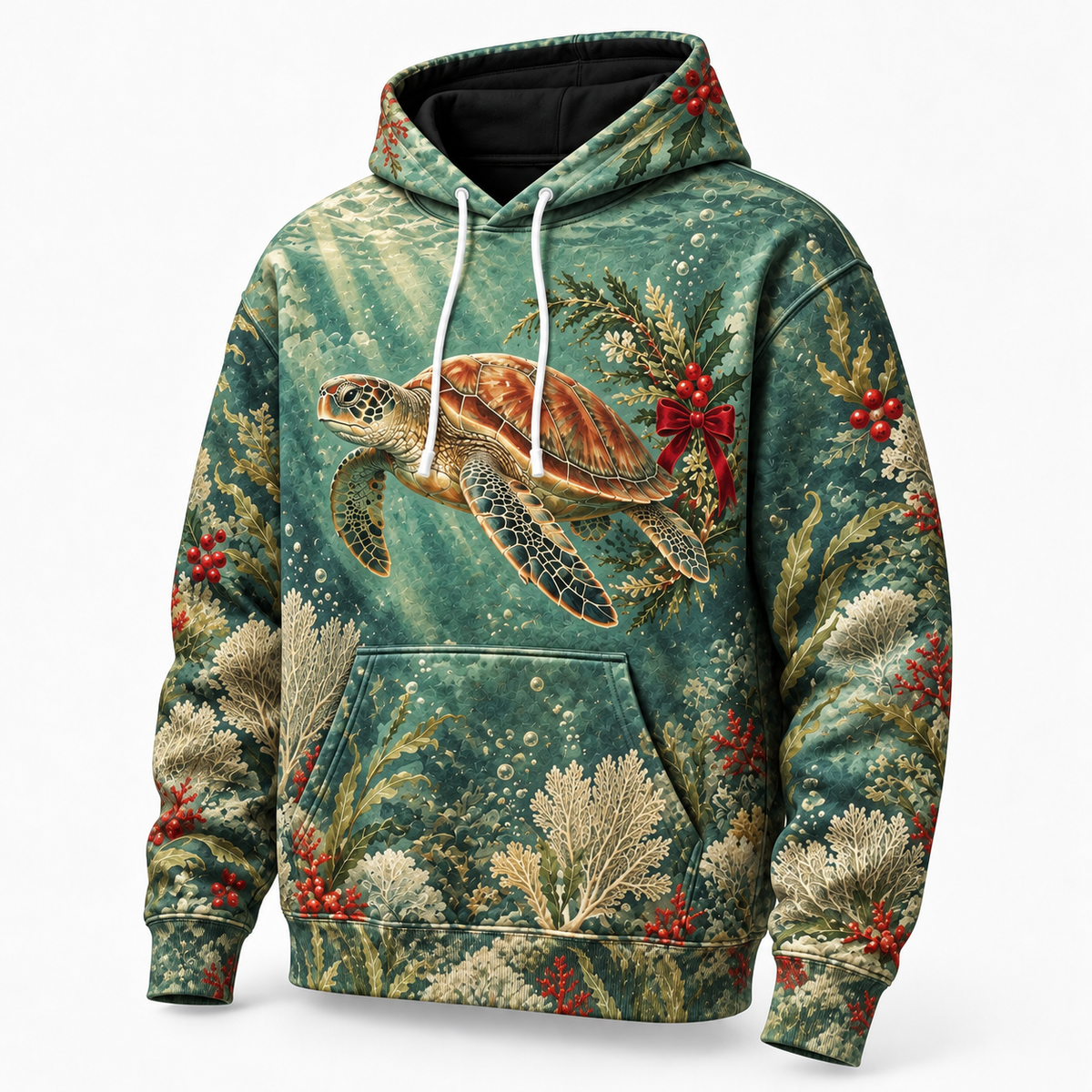 Holly Crescent Honu Sea Turtle Hoodie