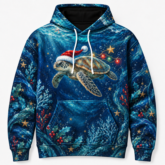 Starlight Santa Dive Sea Turtle Hoodie
