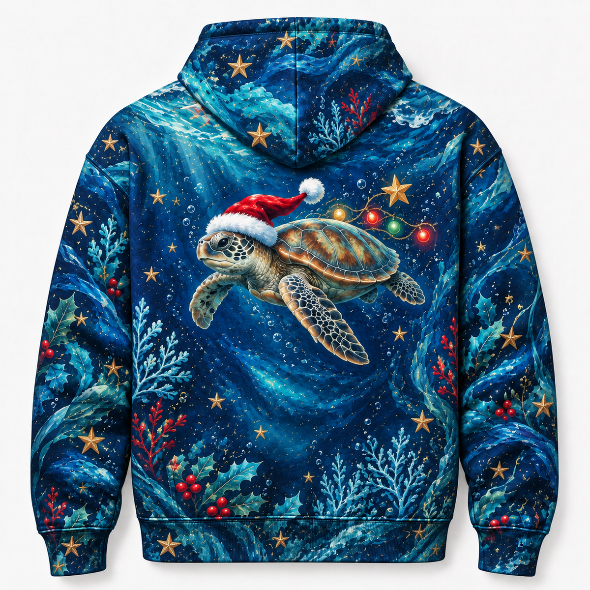 Starlight Santa Dive Sea Turtle Hoodie
