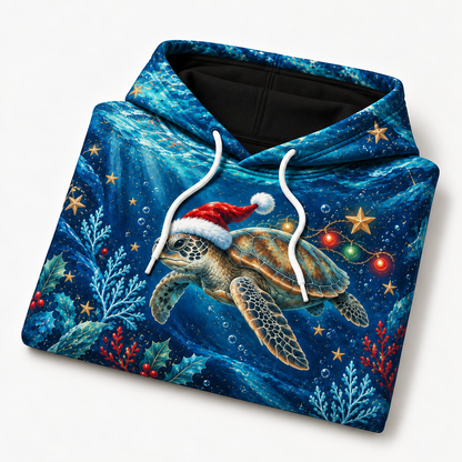 Starlight Santa Dive Sea Turtle Hoodie