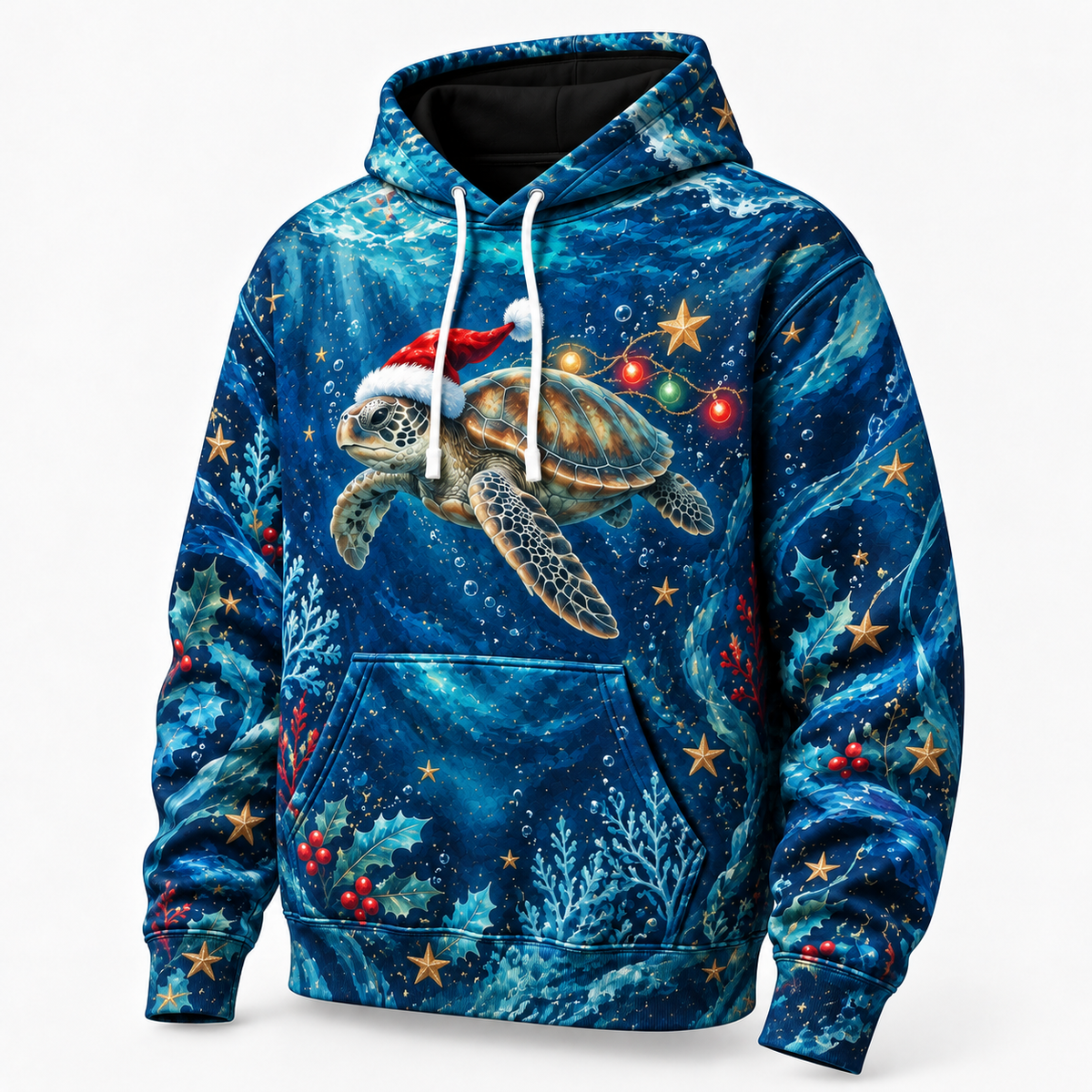 Starlight Santa Dive Sea Turtle Hoodie