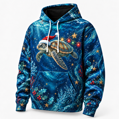 Starlight Santa Dive Sea Turtle Hoodie