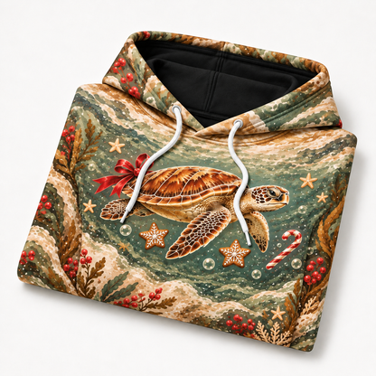 Gingerbread Coast Sea Turtle Hoodie