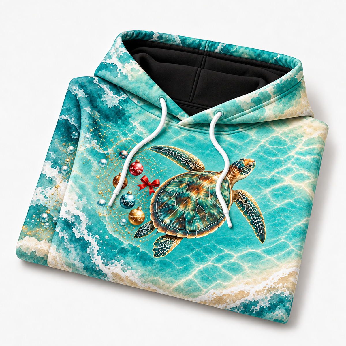 Sea Glass Wish Sea Turtle Hoodie