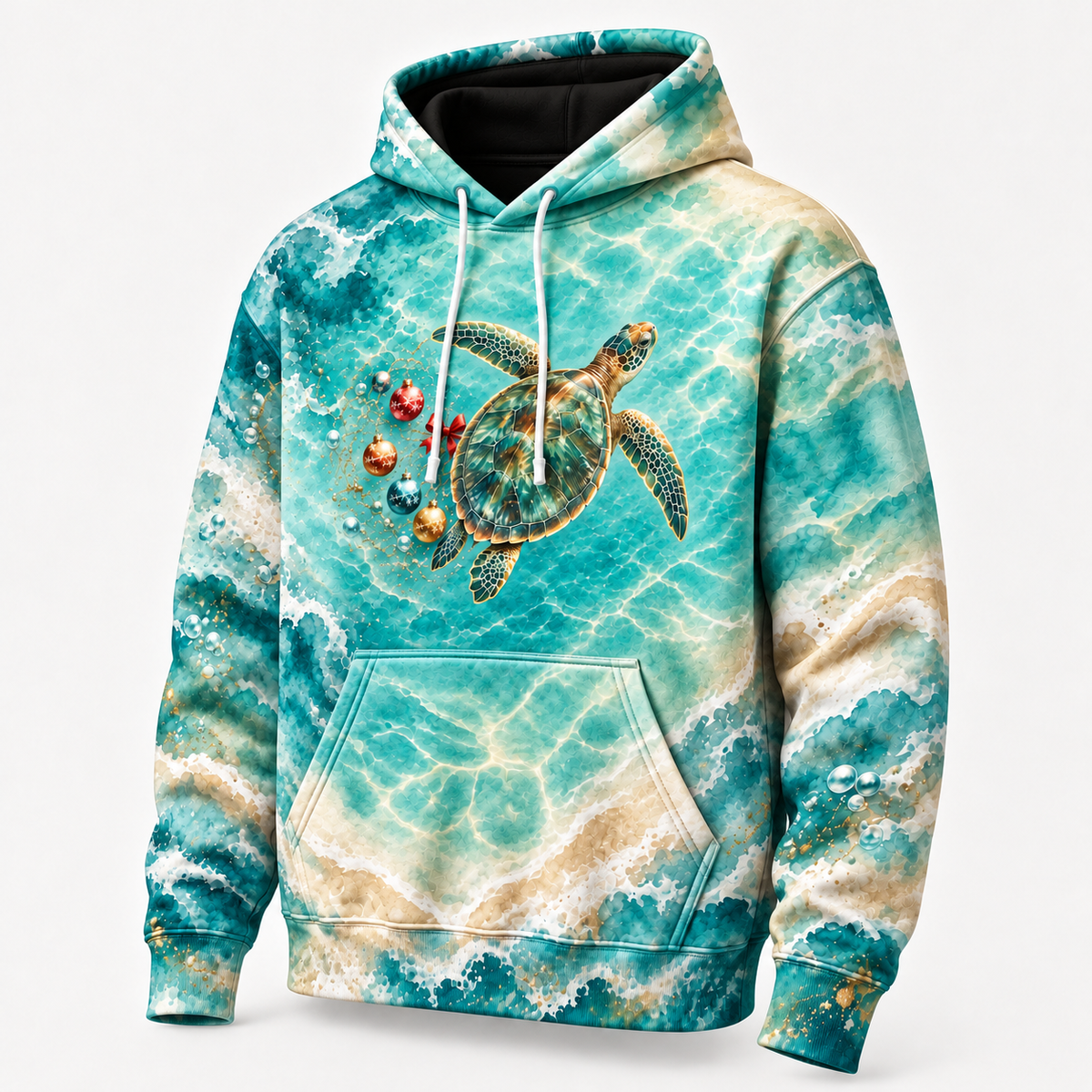 Sea Glass Wish Sea Turtle Hoodie