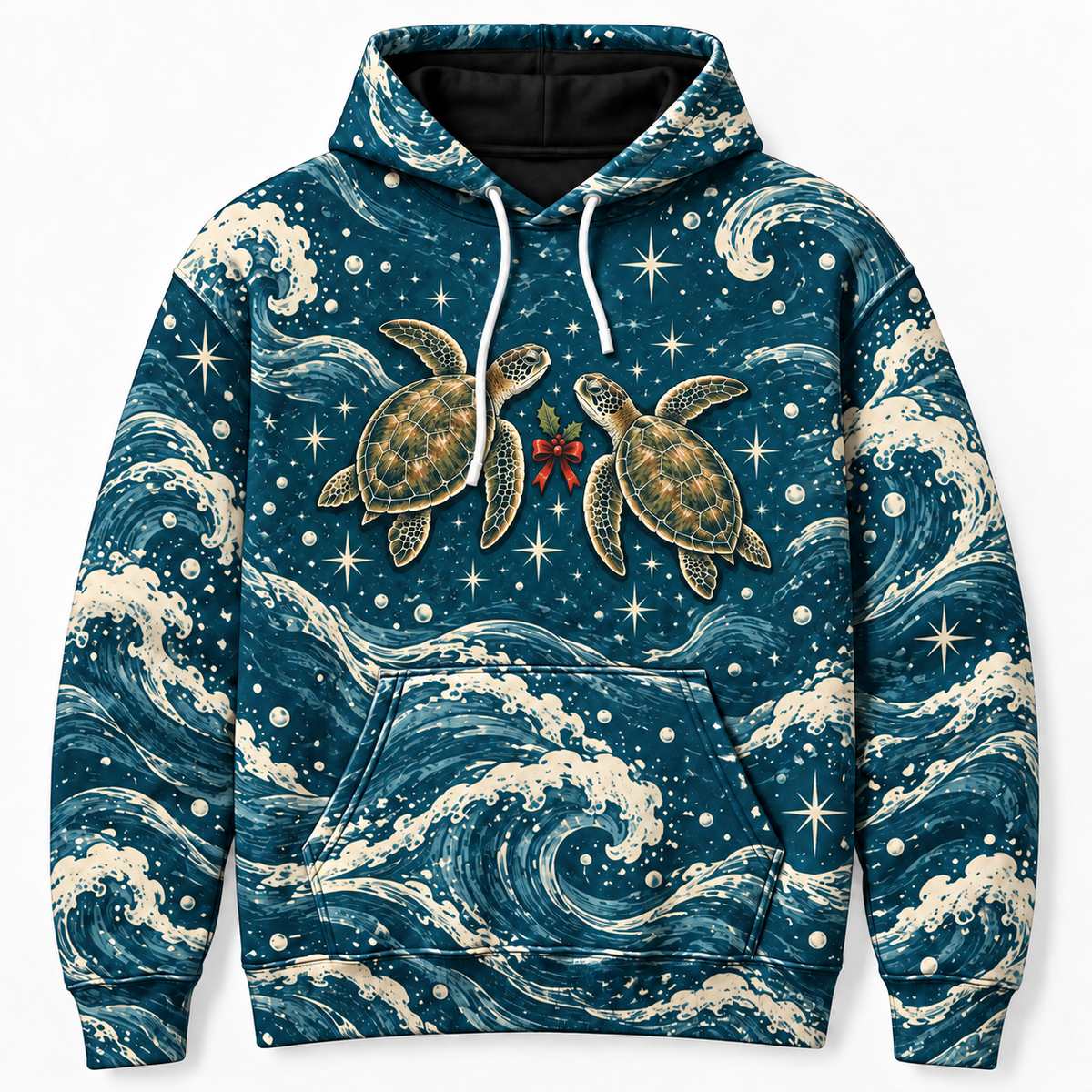 Reef Ribbon Duet Sea Turtle Hoodie