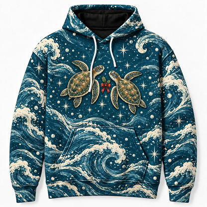 Reef Ribbon Duet Sea Turtle Hoodie