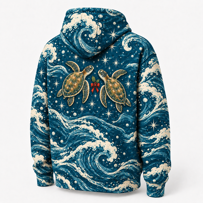 Reef Ribbon Duet Sea Turtle Hoodie