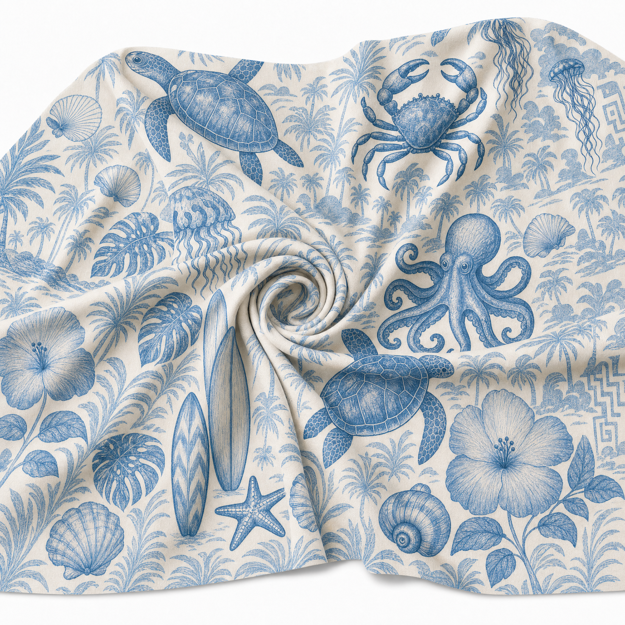 Vintage Sea Turtle Hawaiian Shirt | Blue Coastal Life