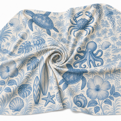 Vintage Sea Turtle Hawaiian Shirt | Blue Coastal Life