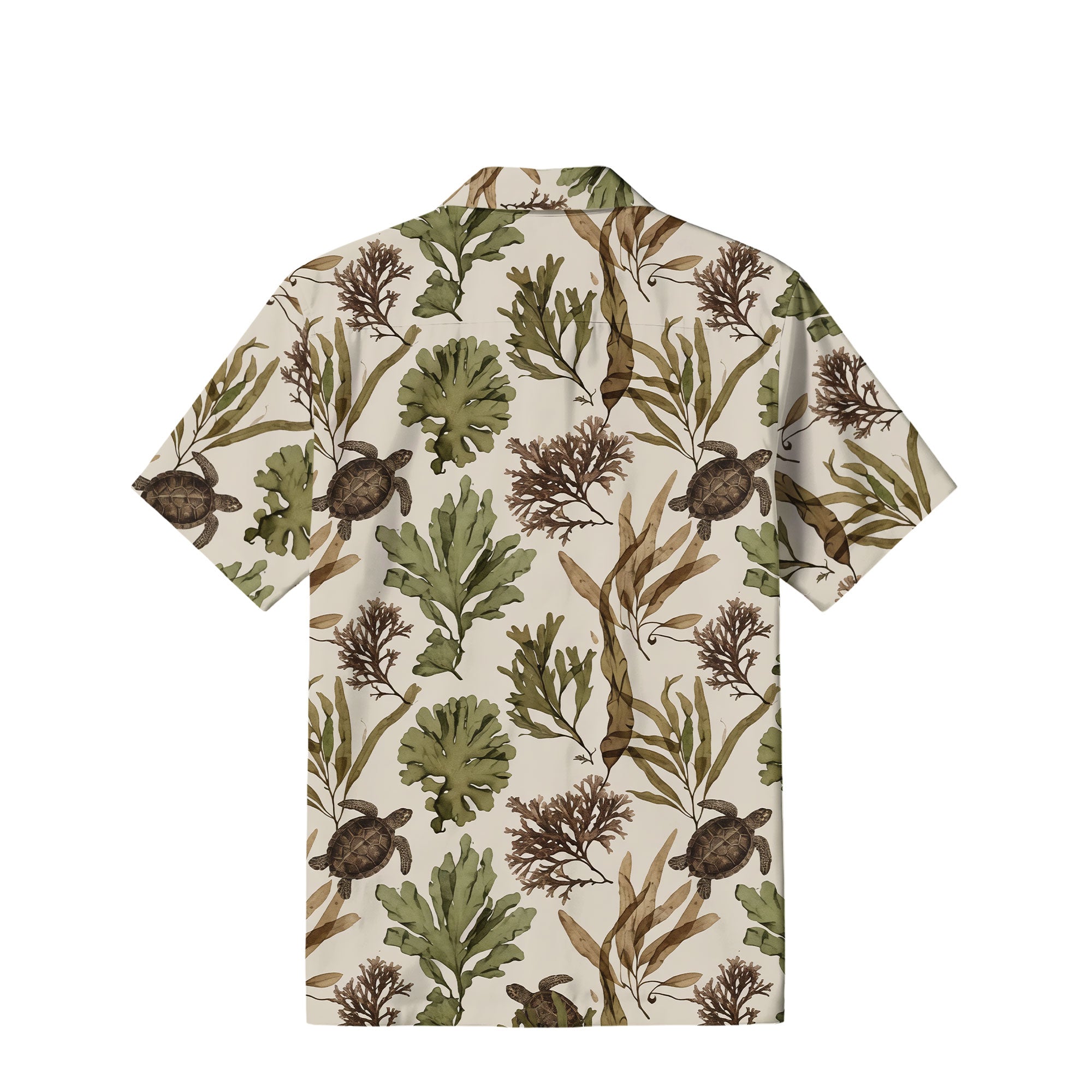 Vintage Sea Turtle Hawaiian Shirt | Coastal Seaweed TT83